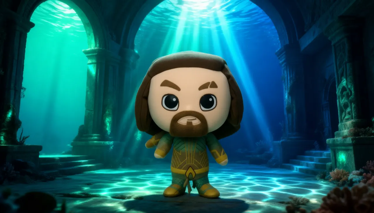 Funko DC Comics Justice League Aquaman Plush Toy – Hero Plushies - Image 2