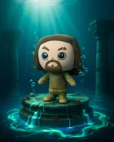Funko DC Comics Justice League Aquaman Plush Toy – Hero Plushies - Thumbnail 3