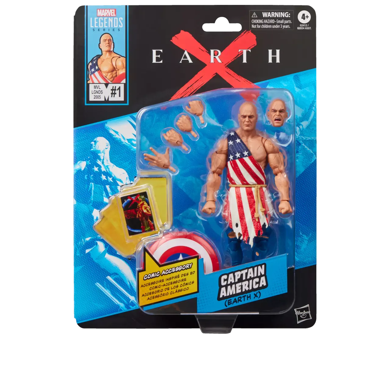 Hasbro Marvel Legends Earth‑X Captain America 6‑inch Figure - Image 9