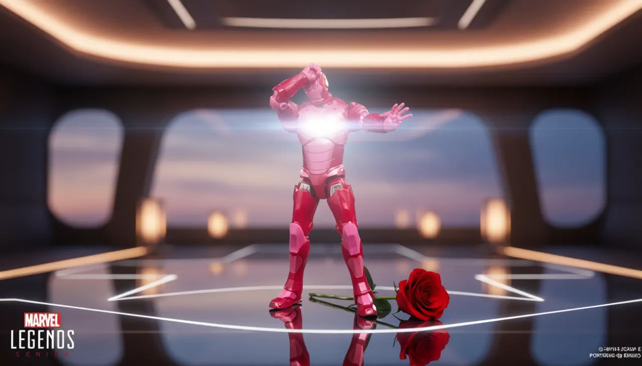Hasbro Marvel Legends Iron Man I Love You 3000 Pink Figure - Image 10