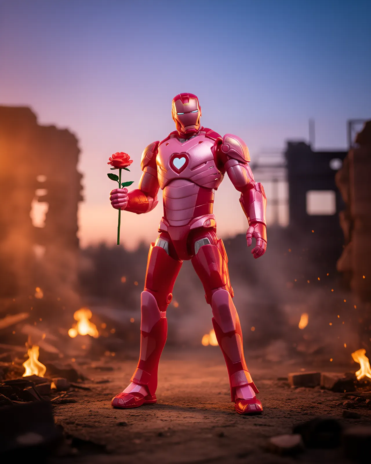 Hasbro Marvel Legends Iron Man I Love You 3000 Figura Rosa - Image 11