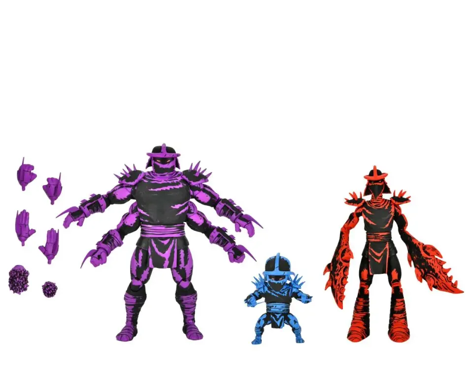 NECA Teenage Mutant Ninja Turtles Mirage Comics Shredder Clones 7" 3-Pack - Image 1