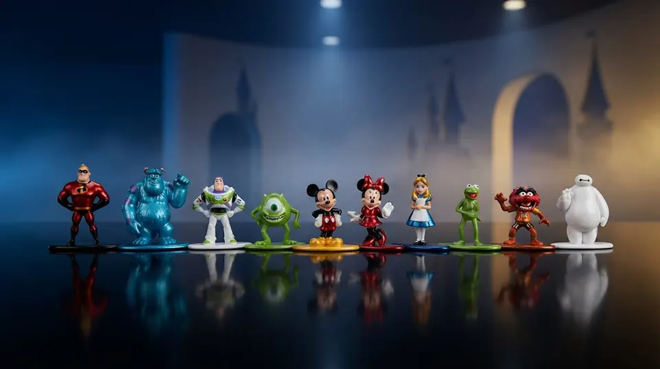 Jada Toys Disney Nano Metalfigs 10-Pack Die-Cast Mini Figures