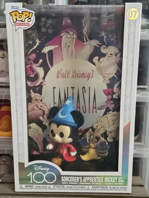 Funko Disney Fantasia Sorcerer's Apprentice Movie Poster Vinyl Figure 4" Case