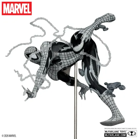 McFarlane Toys Marvel Legends Spider-Man Line Art 1:10 Gold Label