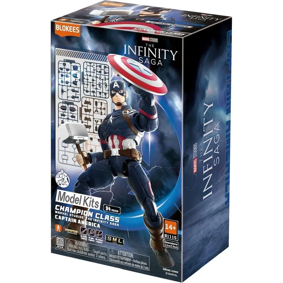 Blokees Marvel Champion Infinity Captain America Figure - Image 1