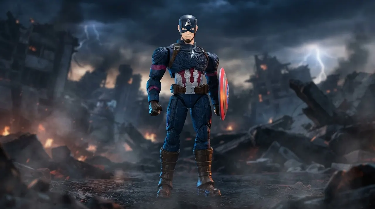Blokees Marvel Champion Infinity Captain America Figure - Image 11
