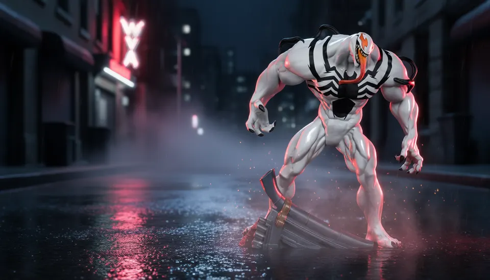 Marvel Anti-Venom Red Platinum 10" Statue – Gamerverse Rivals 1/6 Scale