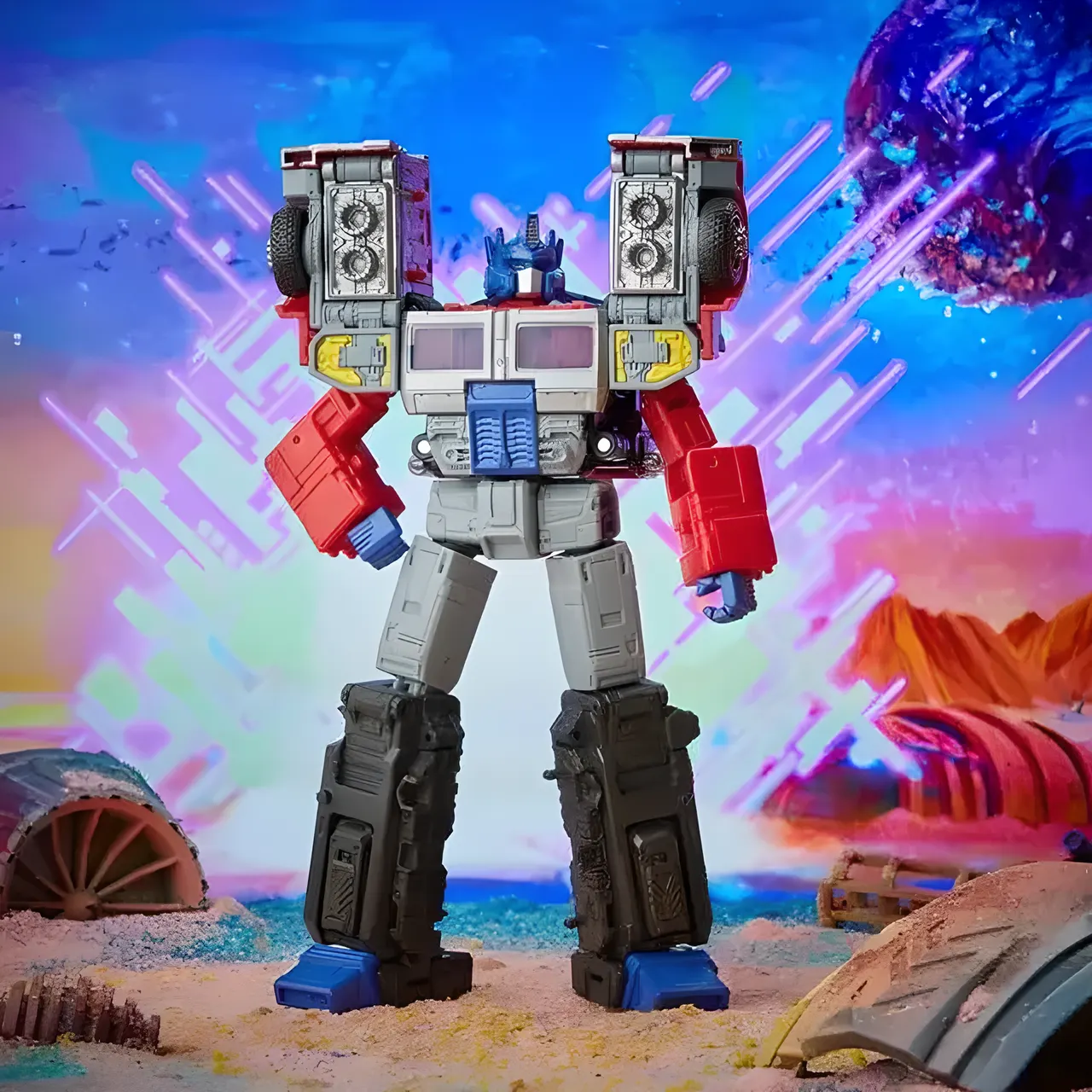 Hasbro Transformers Legacy G2 Universe Laser Optimus Prime Leader 6in - Image 1