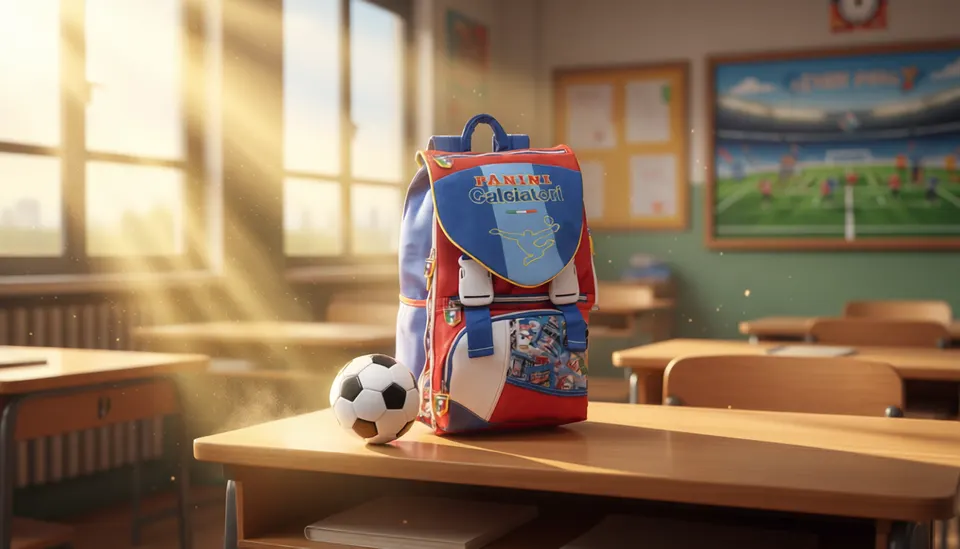 Seven Zaino Scuola Estensibile Calciatori Panini + Pallone Omaggio