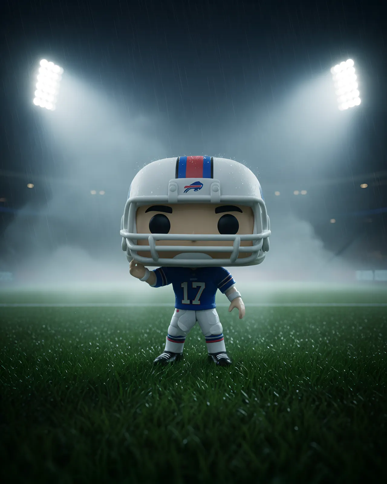 Funko Pop! Josh Allen (Buffalo Bills) Away Jersey NFL Series 9 - Image 2