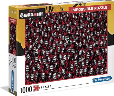 Clementoni Money Heist Impossible 1000-Piece Puzzle – La Casa De Papel