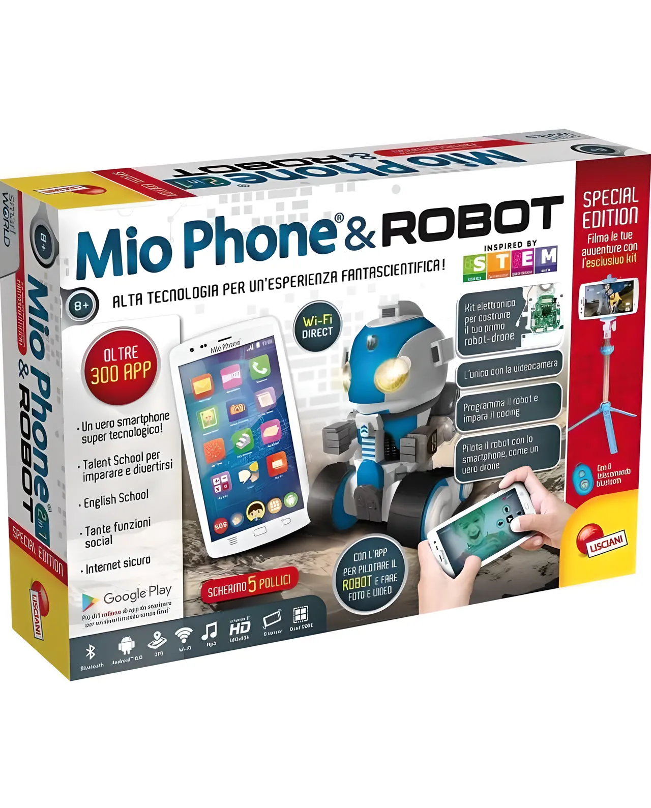 Lisciani Mio Phone 5" Smartphone & Special Edition Robot Collectible Set - Image 1