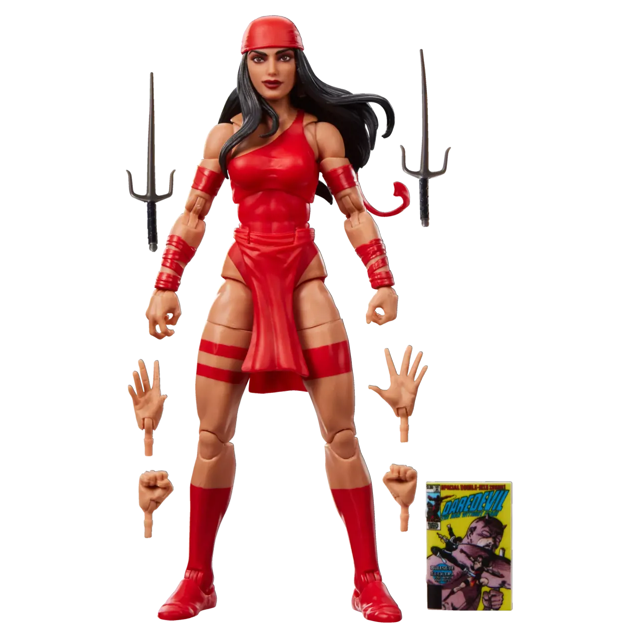 Hasbro Marvel Legends Elektra – Daredevil #181 Ninja Roja 6" Figure - Image 2