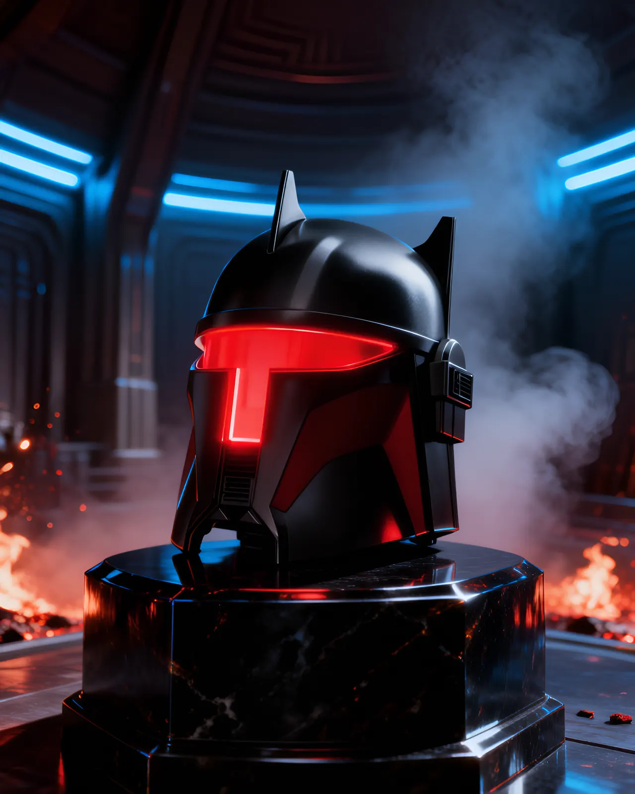 Hasbro Star Wars Black Series Moff Gideon Electronic Helmet - Image 3