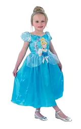 Rubie's Large Girls Classic Cinderella Costume – Blue Fancy Dress - Thumbnail 1