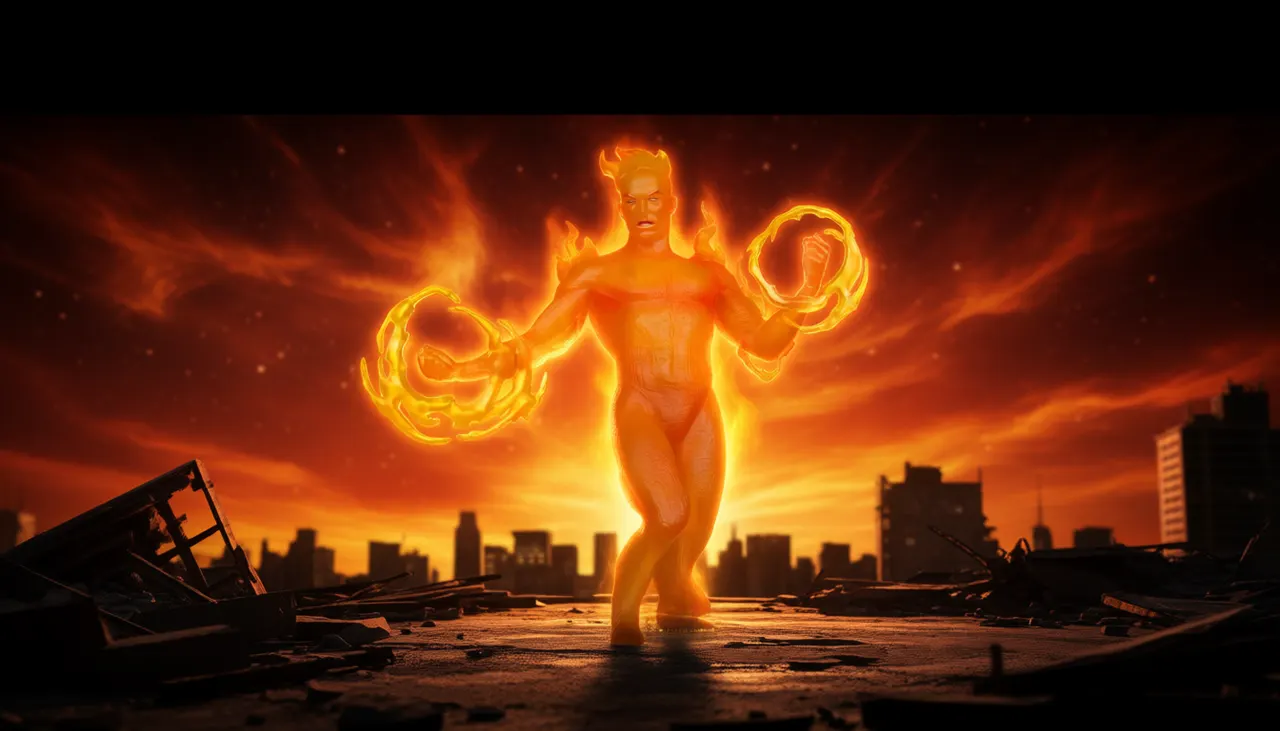 McFarlane Toys Human Torch 1:6 Marvel Two-In-One #10 Collectible - Image 6