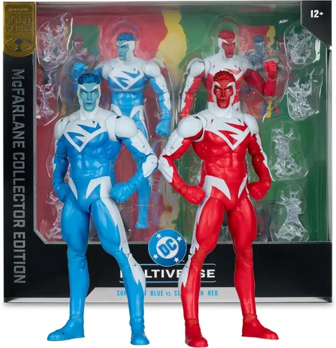 McFarlane Toys DC Multiverse Superman Red vs Blue 2-Pack