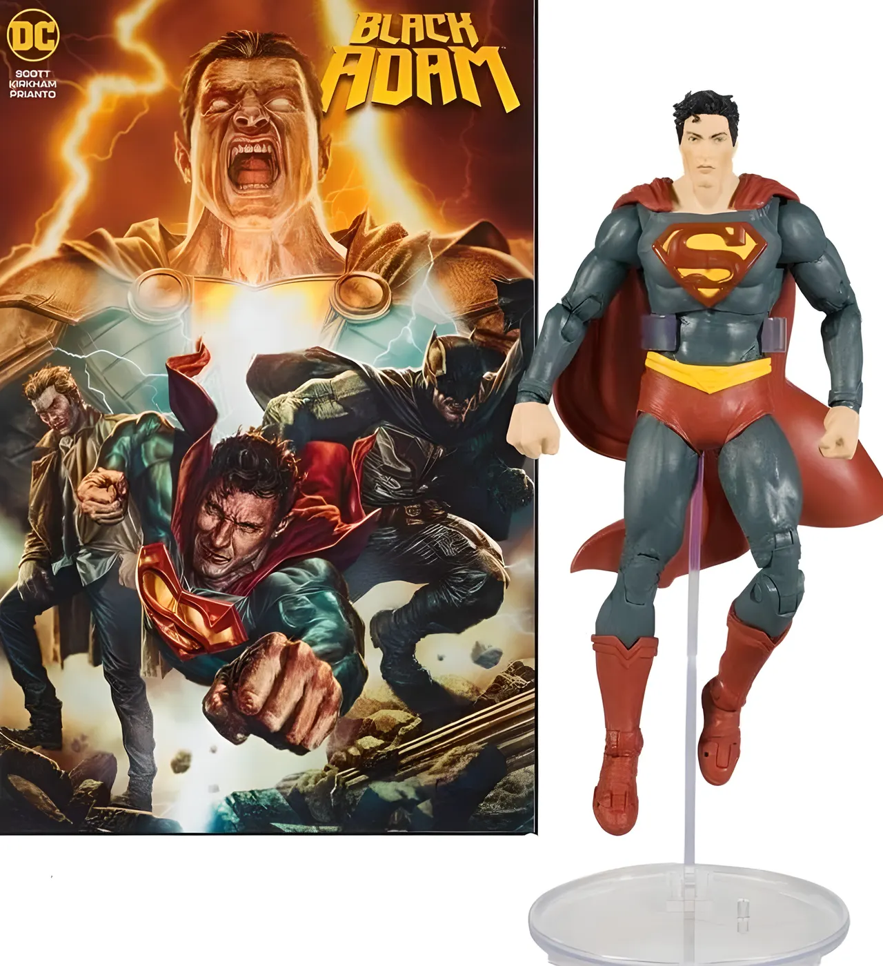McFarlane Toys Page Punchers Superman (Black Adam Wave 1) 7" Figure - Image 13