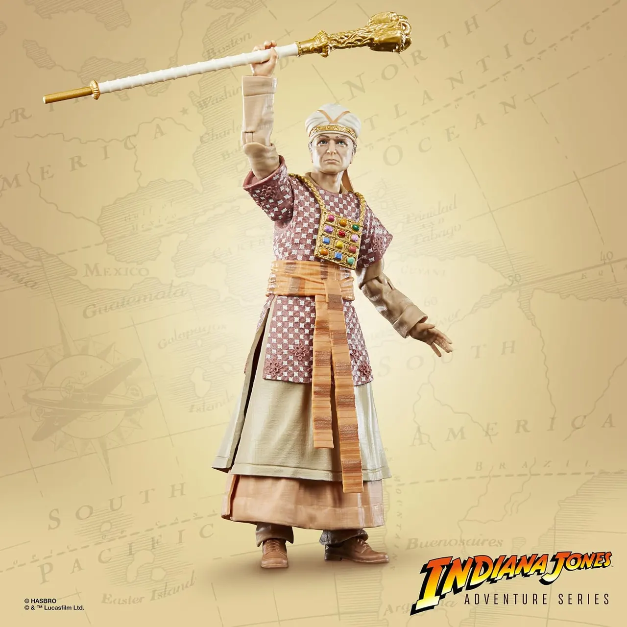 Hasbro Indiana Jones Adventure Series René Belloq Action Figure - Image 3