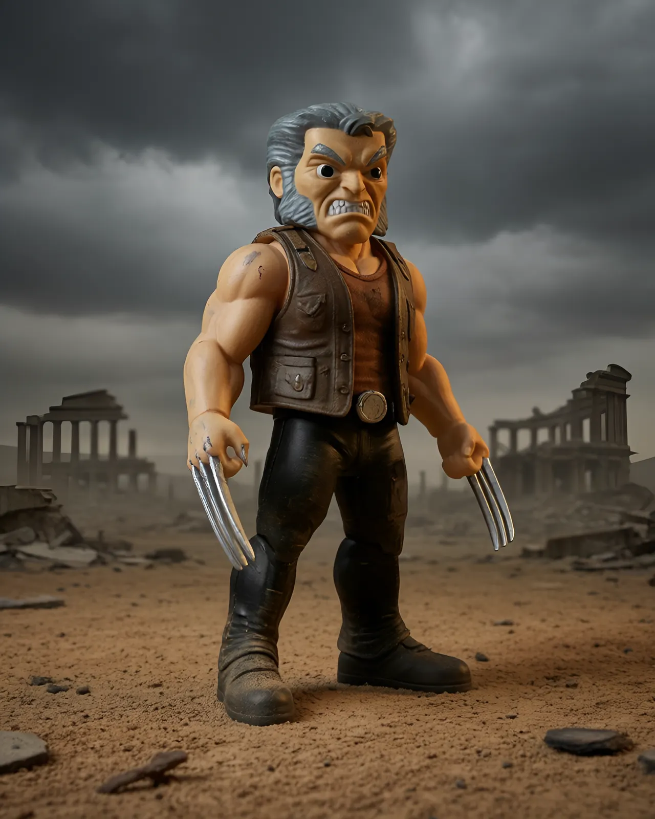 Jada Toys Old Man Logan Wolverine 4" Diecast Figure – X-Men - Image 3