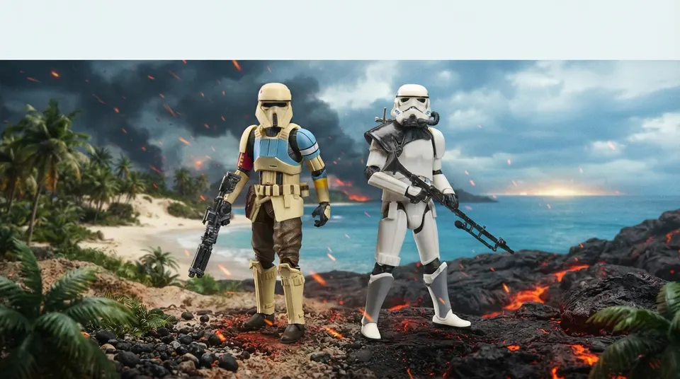 Star Wars Black Series Scarif & Magma Stormtrooper 6" Action Figures 2‑Pack