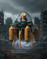 Bandai Spirits Changearts 8cm Future Trunks Time Machine Capsule - Thumbnail 6