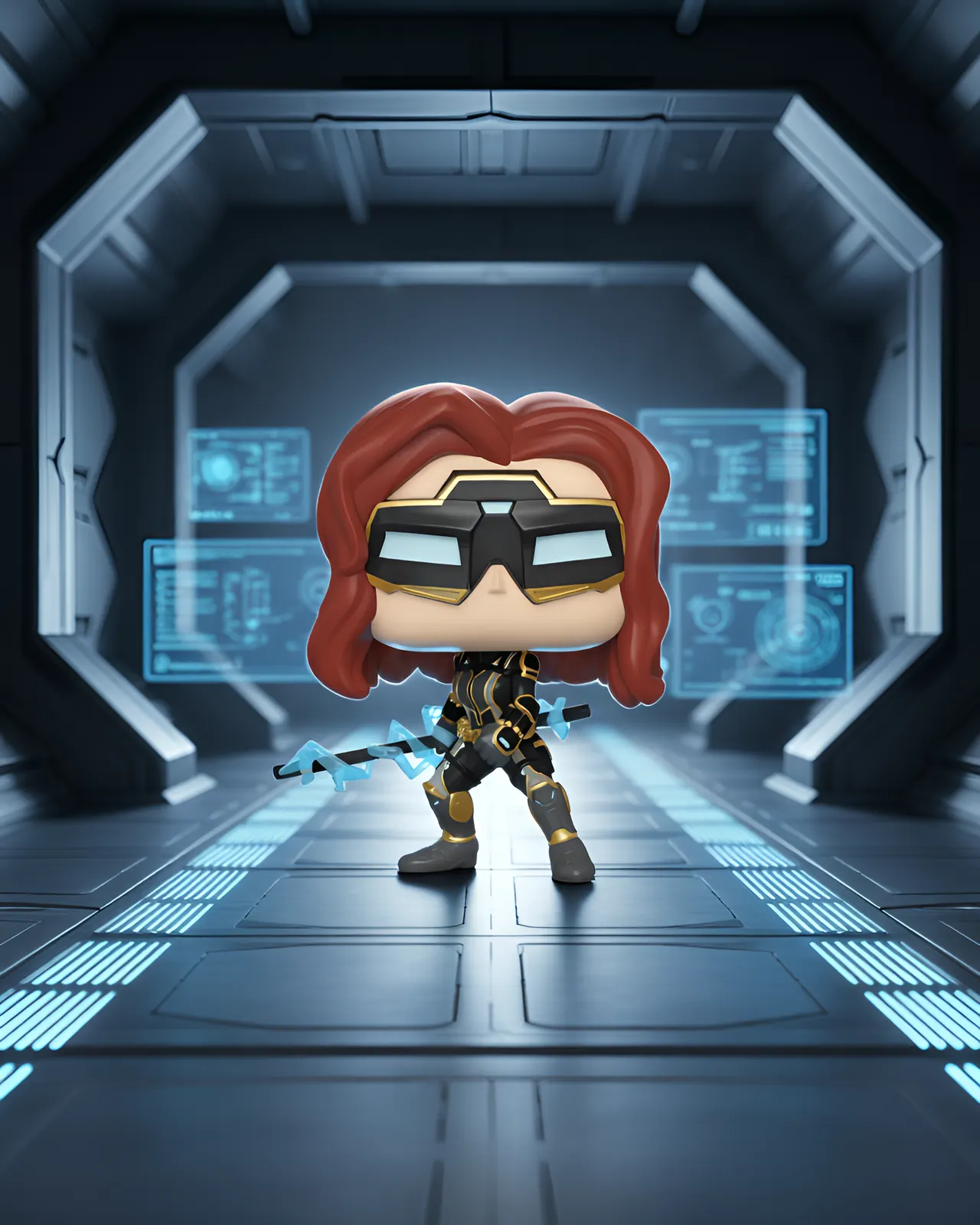 Funko POP! Marvel Black Widow Stark Tech Suit (Pop! Marvel Gaming) - Image 6
