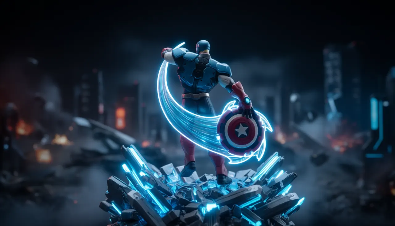 McFarlane Toys Marvel Captain America 6\" 1:10 Scale Action Figure - Image 7