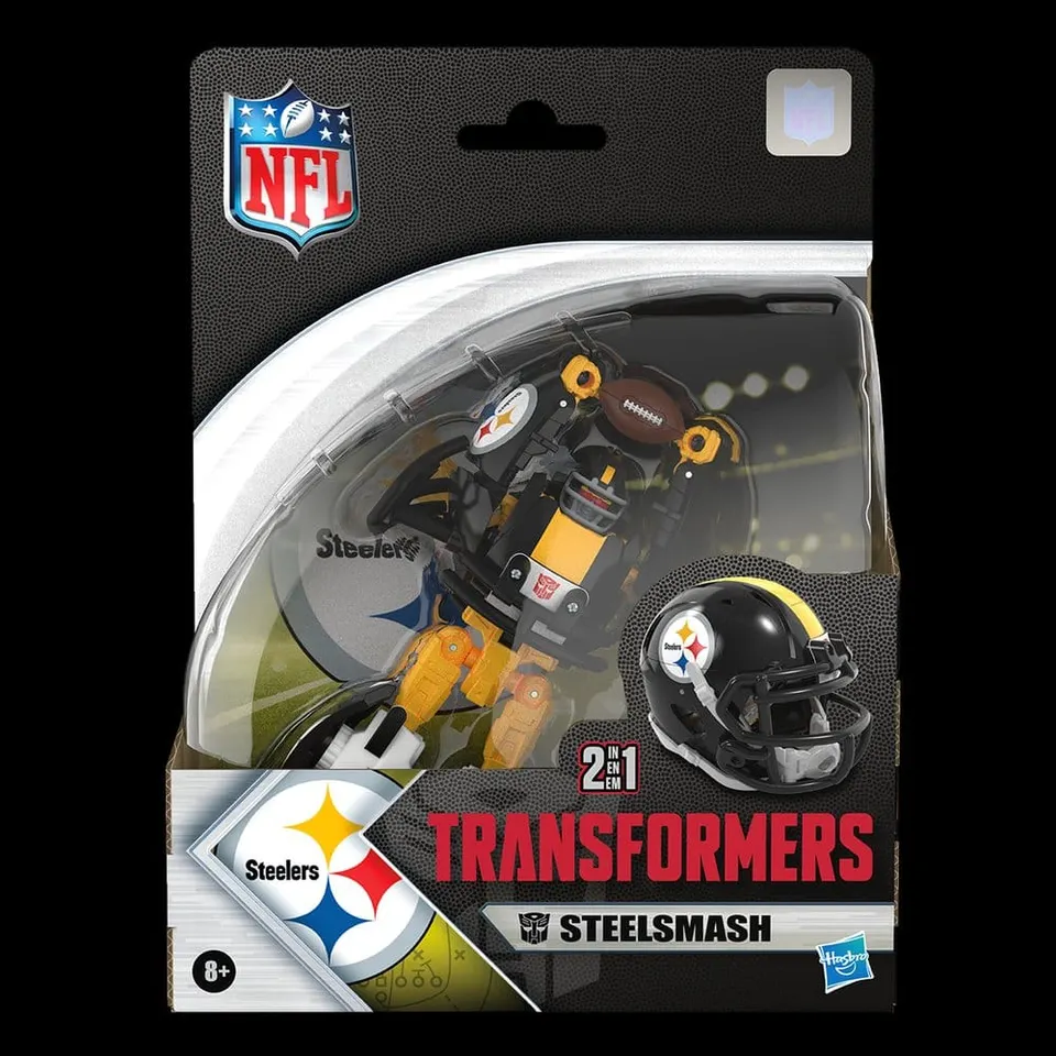 Hasbro Transformers NFL x Steelers Steelsmash Action Figure - Image 8