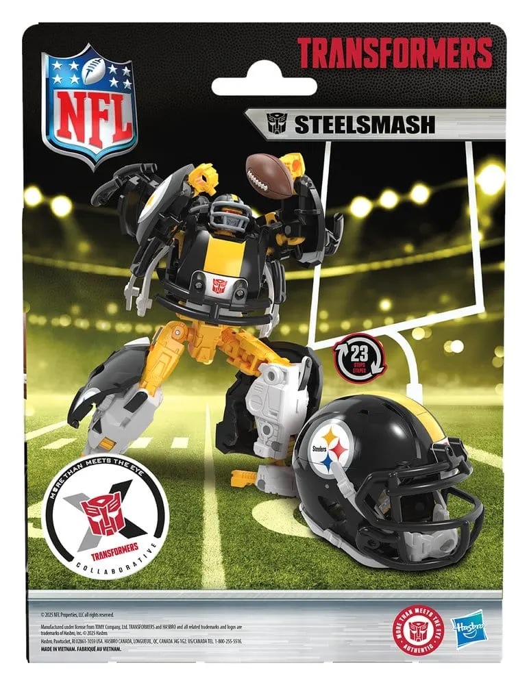 Hasbro Transformers NFL x Steelers Steelsmash Action Figure - Image 9