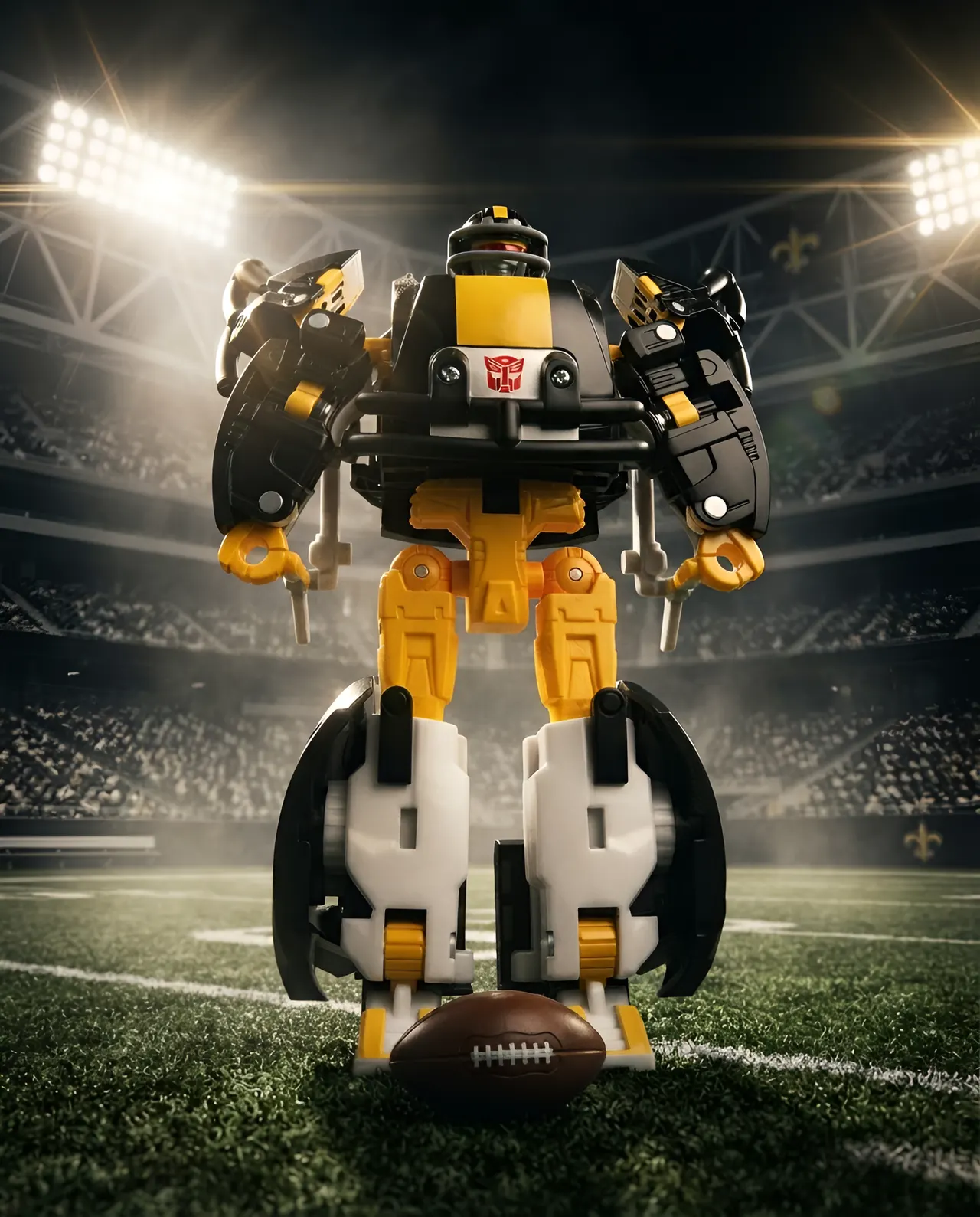 Hasbro Transformers NFL x Steelers Steelsmash Action Figure - Image 11