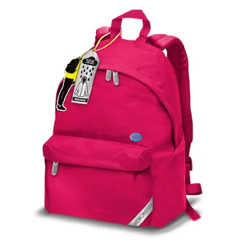Seven Smemoranda Sob Backpack with Free Time Magenta Rain Jacket