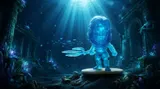 Revo Aquaman Translucent Ocean Blue Figure – REVO Series - Thumbnail 8