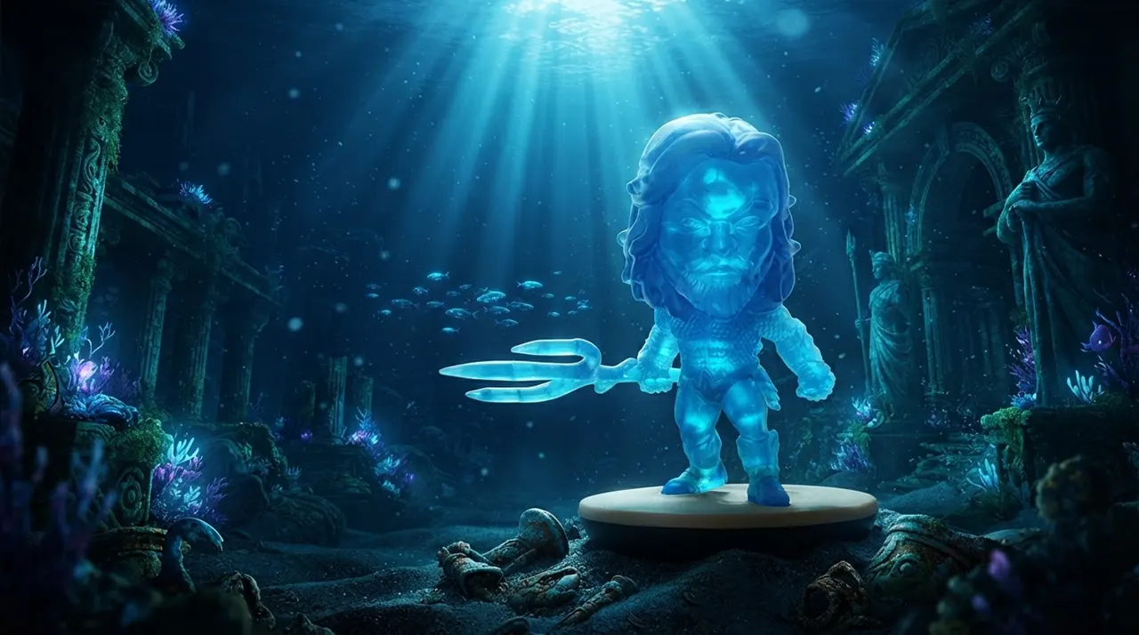 Revo Aquaman Translucent Ocean Blue Figure – REVO Series - Image 8