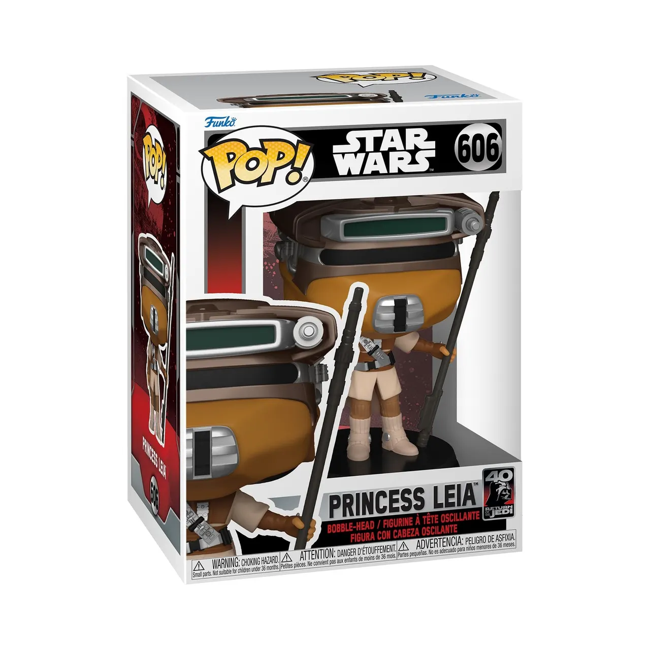 Funko Pop! Star Wars 40th Anniv Princess Leia Boushh Bobblehead #70748 - Image 2