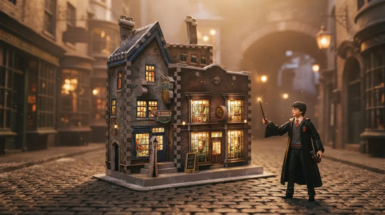 Wrebbit 3D Ollivanders Wand Shop 3D Puzzle – Harry Potter - Image 2