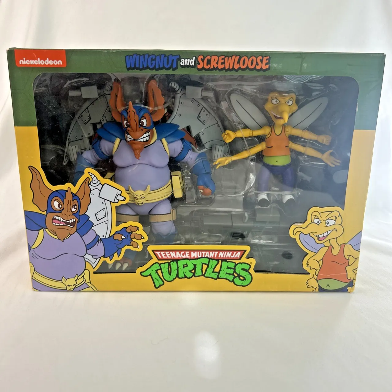 NECA TMNT 7-Inch Cartoon Series 2-Pack – Wingnut & Screwloose - Image 8