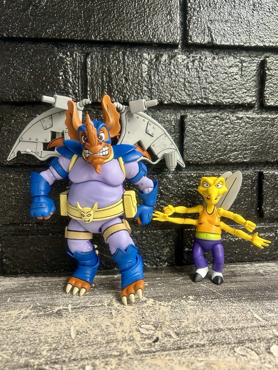 NECA TMNT 7-Inch Cartoon Series 2-Pack – Wingnut & Screwloose - Image 5