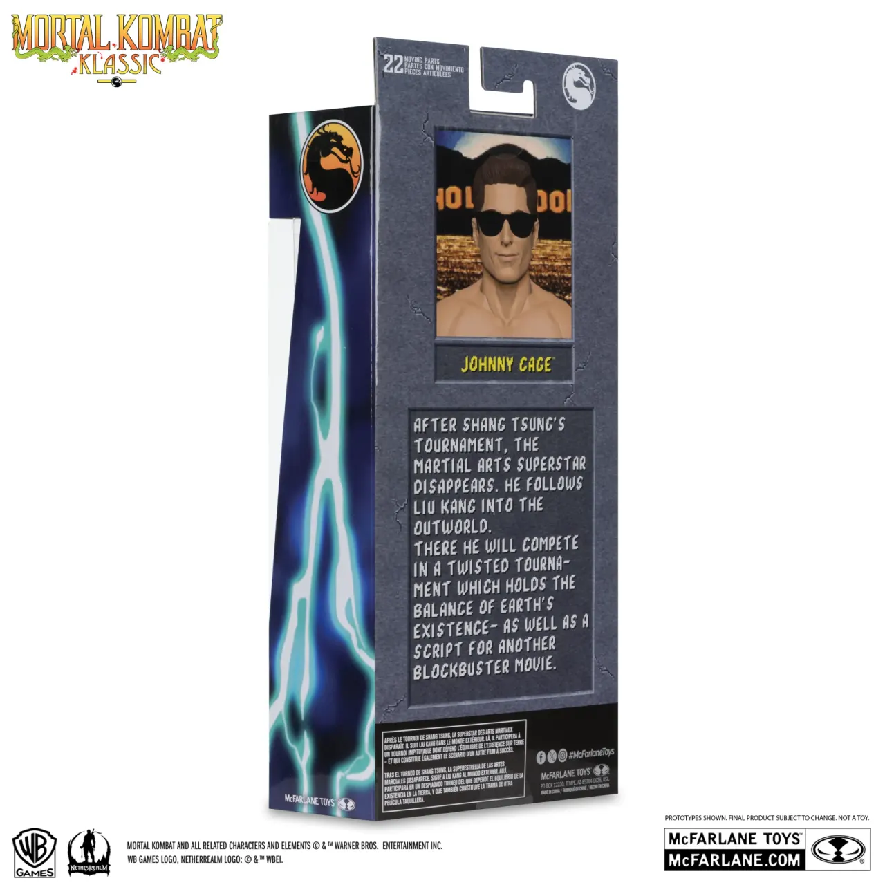 McFarlane Toys Johnny Cage (Mortal Kombat Klassic) 7" Action Figure - Image 5