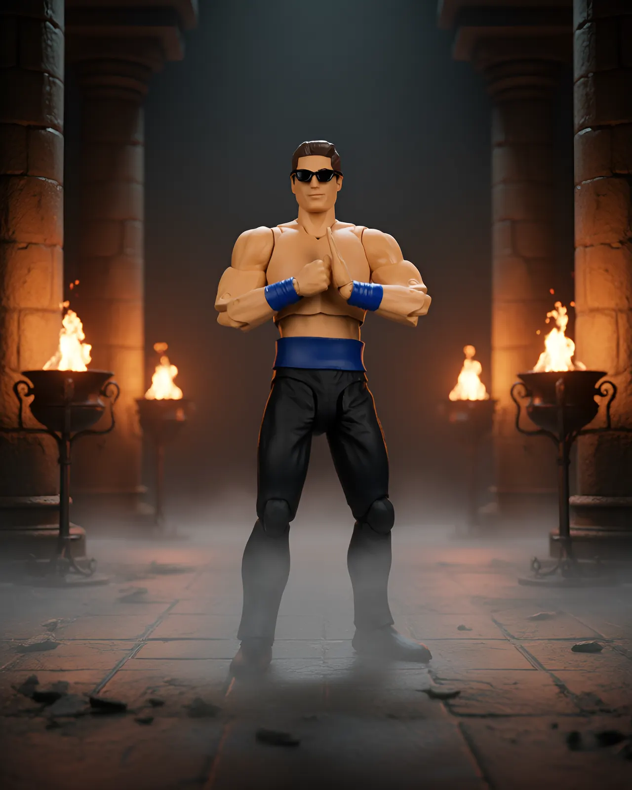 McFarlane Toys Johnny Cage (Mortal Kombat Klassic) 7" Action Figure - Image 8