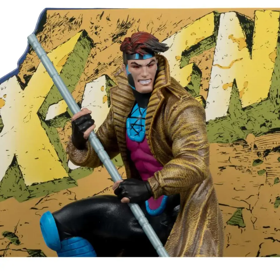 McFarlane Toys Gambit 1:10 Scale Collectible - Marvel X-Men #1 Scene - Image 4