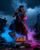 McFarlane Toys Gambit 1:10 Scale Collectible - Marvel X-Men #1 Scene - Thumbnail 8