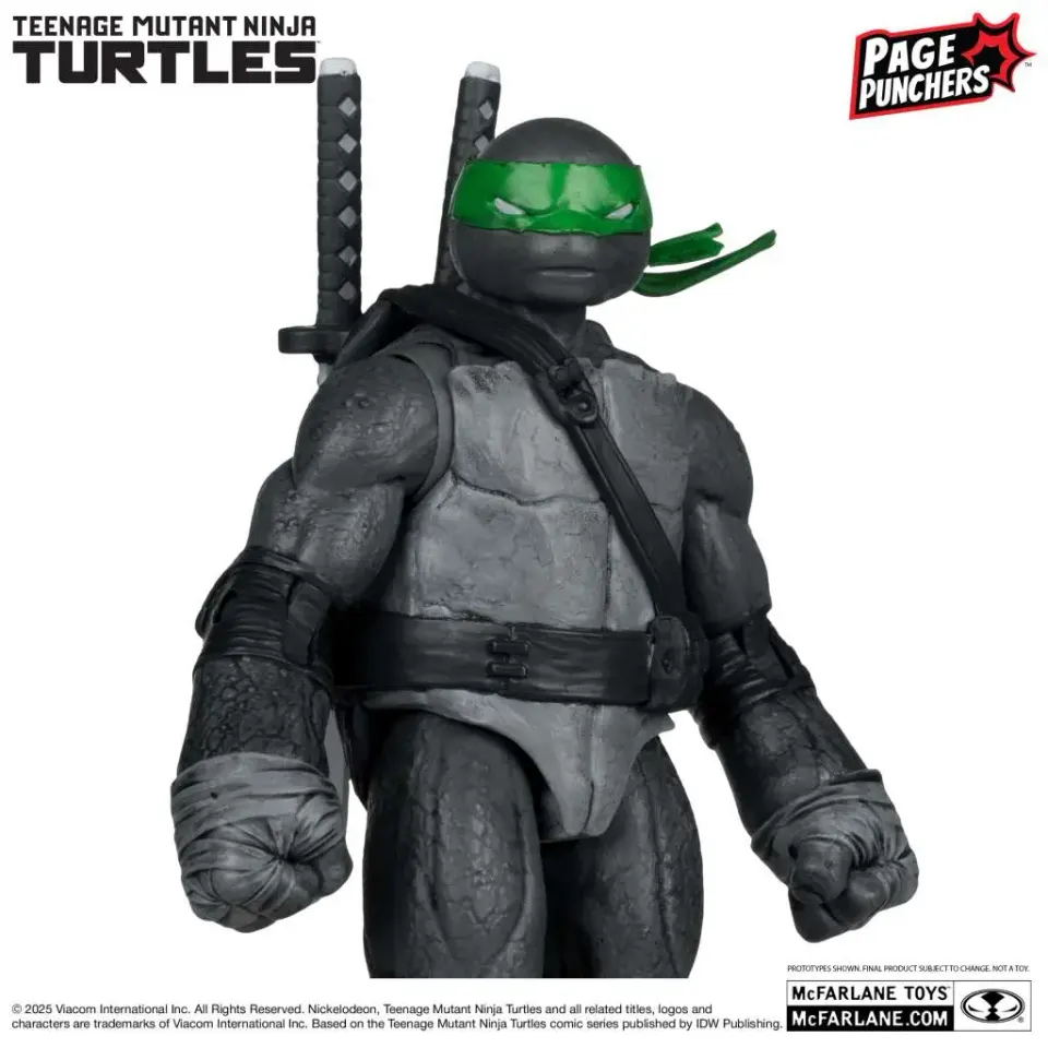 McFarlane Toys TMNT Page Punchers Leonardo Action Figure with Comic - Image 3
