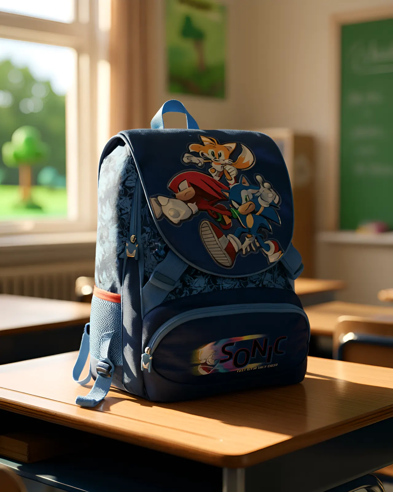CR Group SRL Sonic Friends Expandable School Backpack 2023/2024 - Image 2