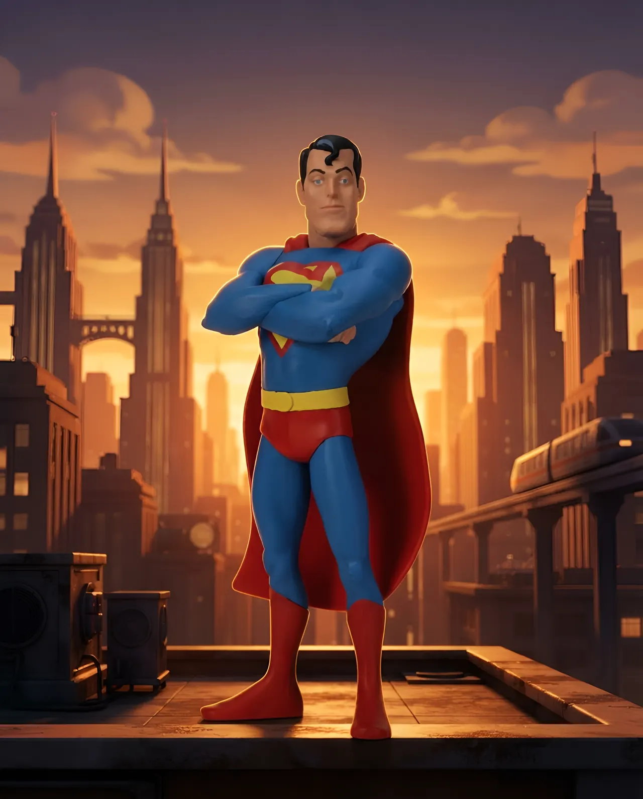 NECA Toony Terrors Superman 6\" Action Figure - Image 2