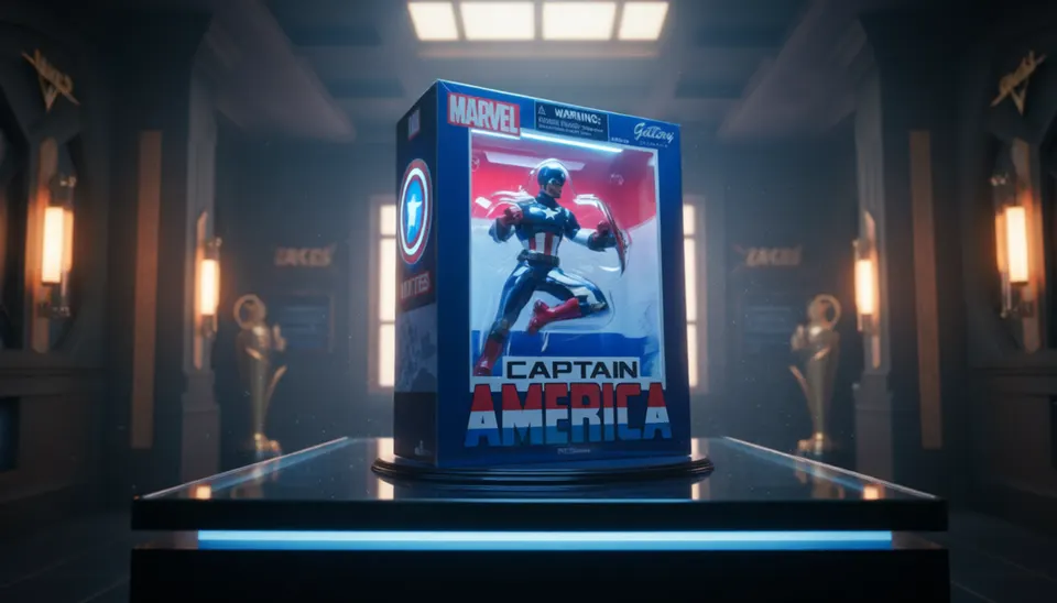 Diamond Select Toys Captain America 9" PVC Diorama Figure – Sealed
