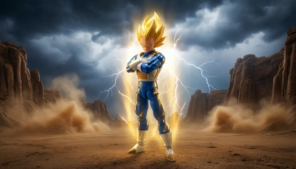 S.H.Figuarts Super Saiyan Vegeta Dangerous Pride Figure 1/6 Scale