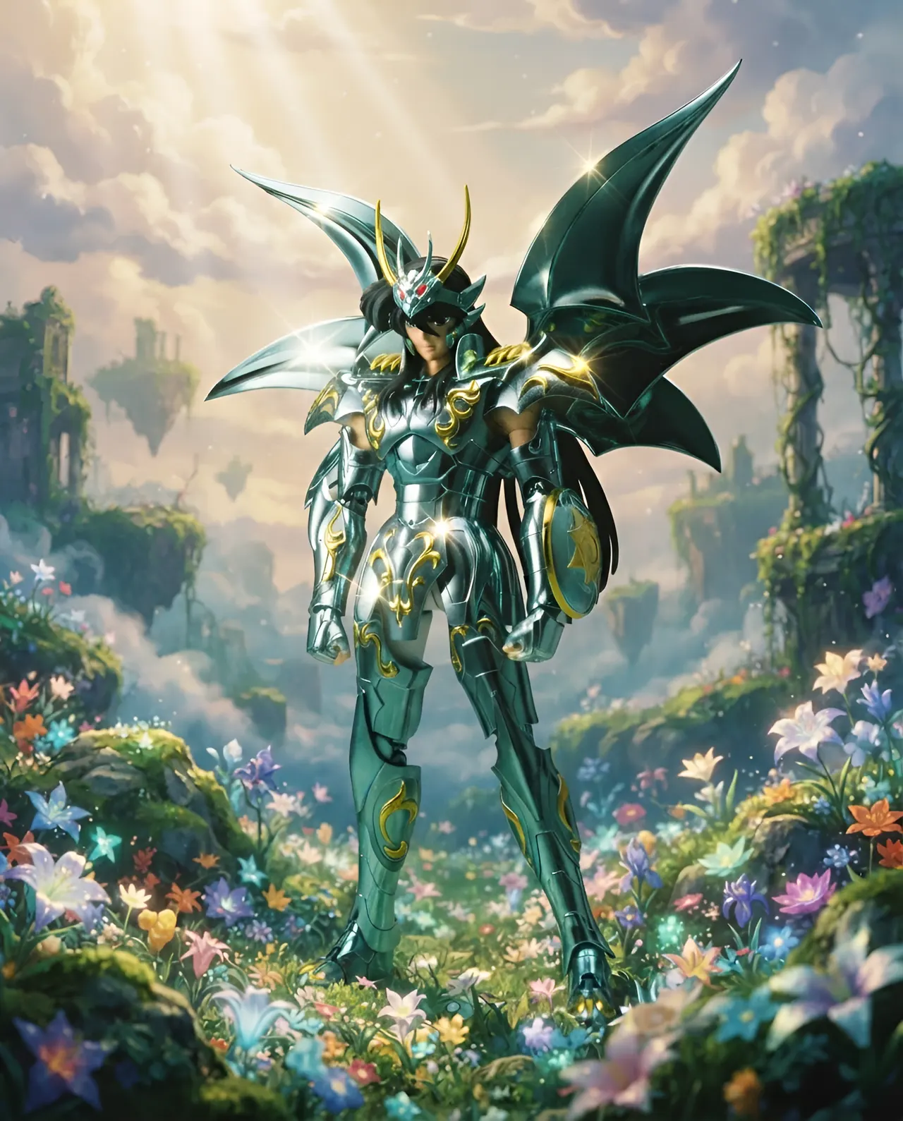 Bandai Spirits Saint Cloth Myth EX 18cm Dragon Shiryu God Cloth Figure - Image 7