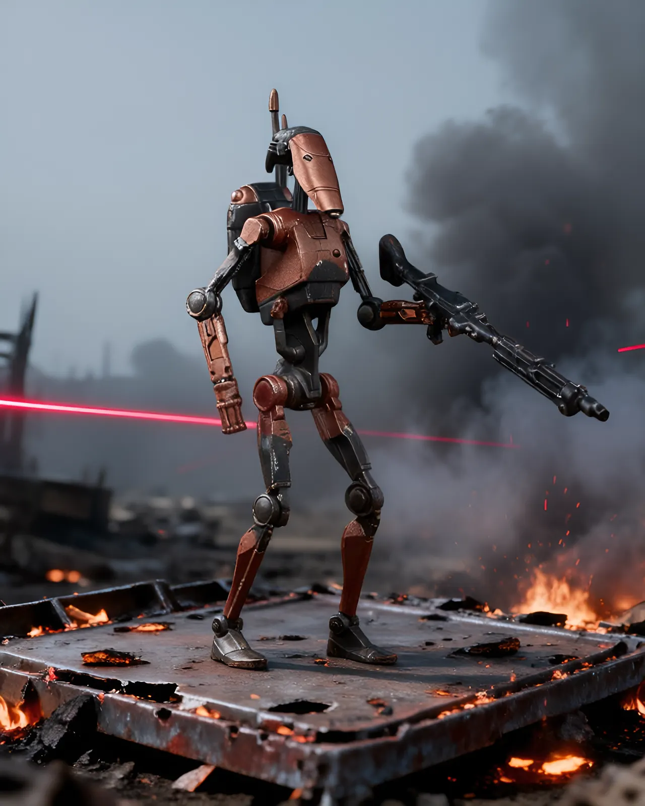 Hasbro Star Wars VC193 Heavy Battle Droid - Vintage Greats 3.75" - Image 9